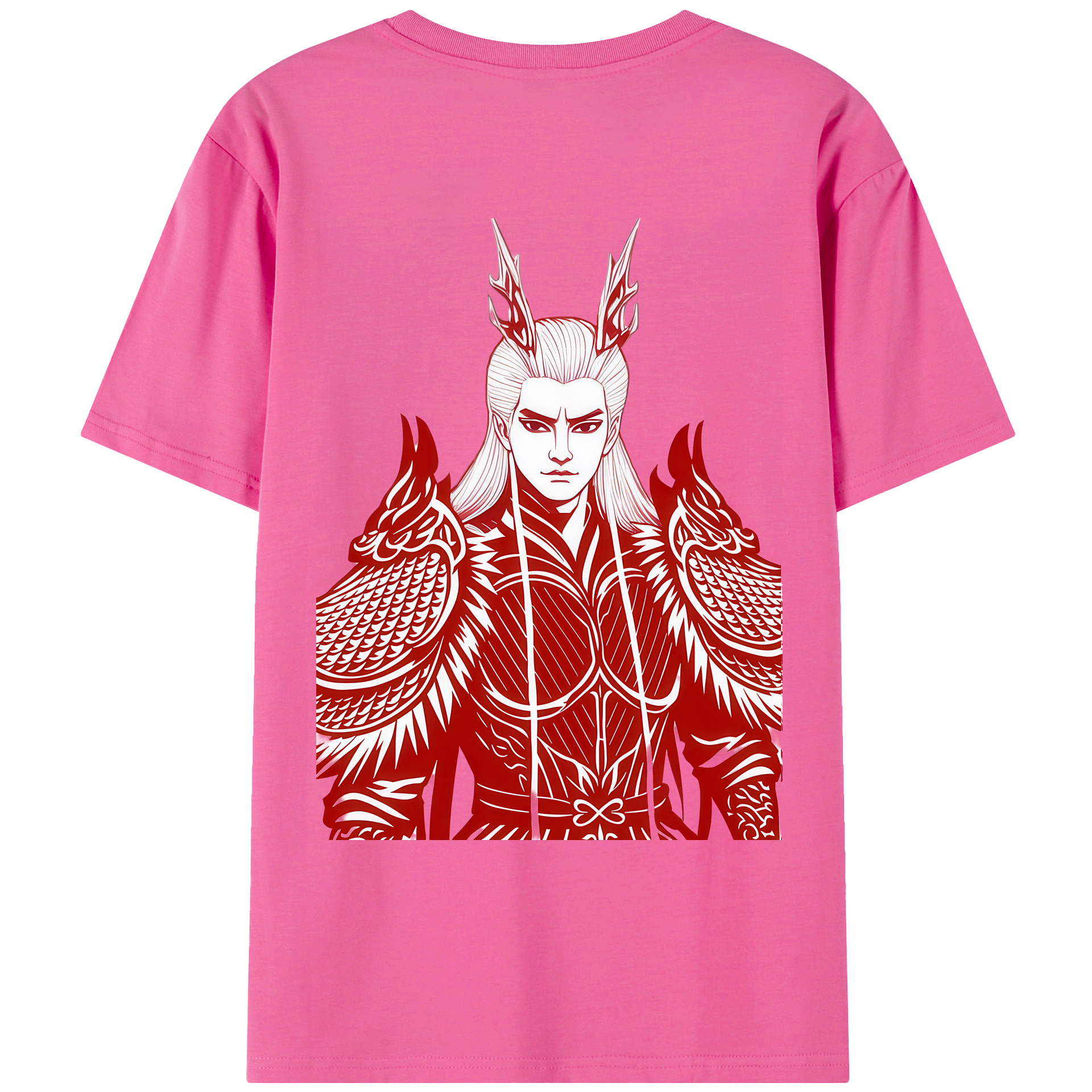 （画像用） Ne Zha 2 ナタ 魔童の大暴れ レディース半袖Tシャツ(バックプリント)